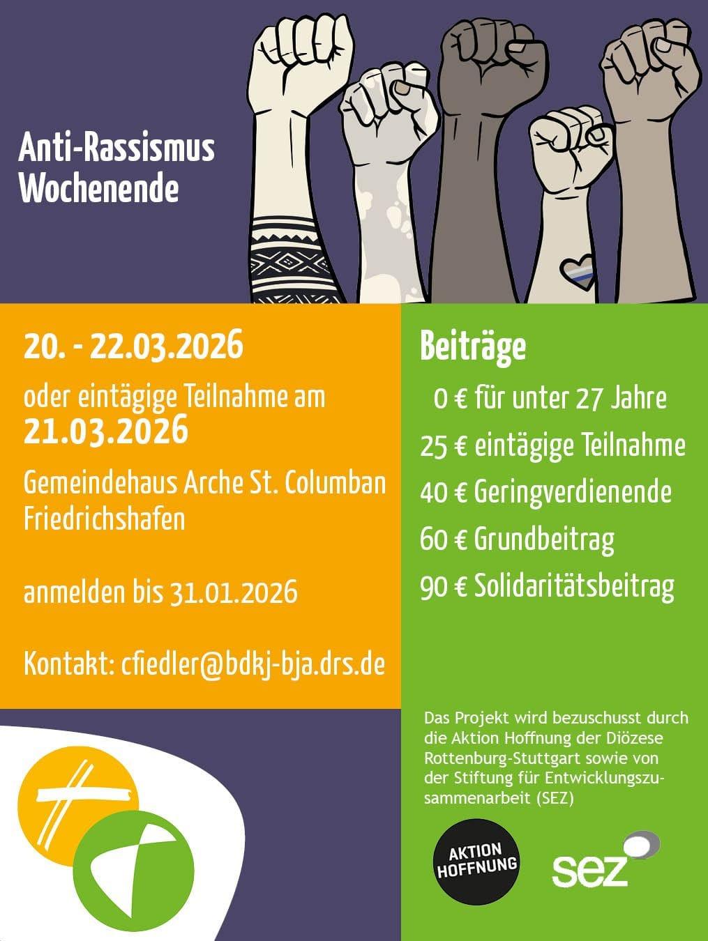 Flyer Anti-Rassismus-Wochenende